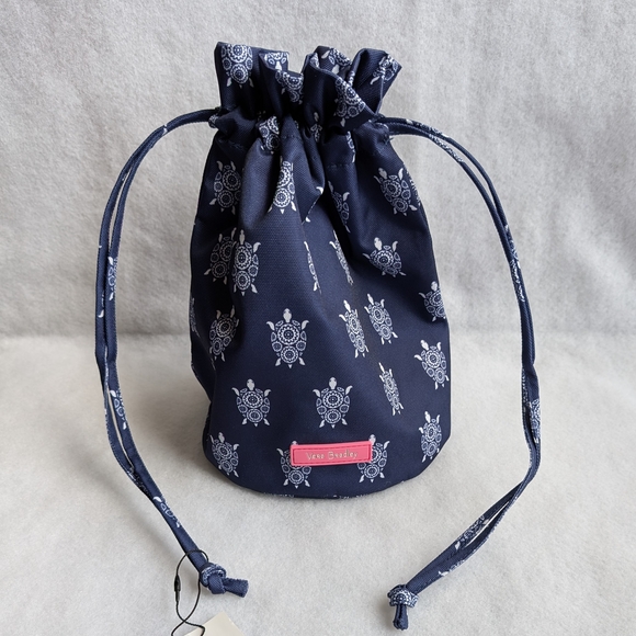 Vera Bradley Sea Turtles Lighten Up Mini Ditty Bag - Picture 1 of 8